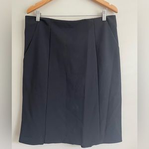 Worthington Women’s Pencil Straight Skirt Sz 16‎ Black Lined Business Casual